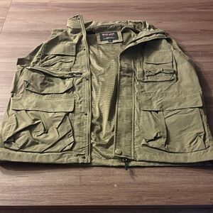 Olive Green Utility Jacket for Men